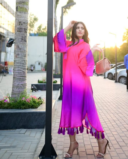 Pink Ombre Kaftan