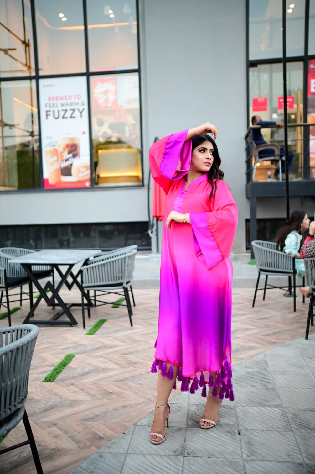 Pink Ombre Kaftan