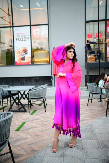Pink Ombre Kaftan