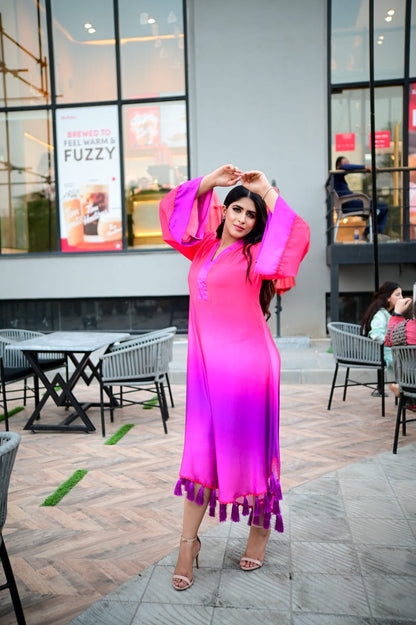 Pink Ombre Kaftan