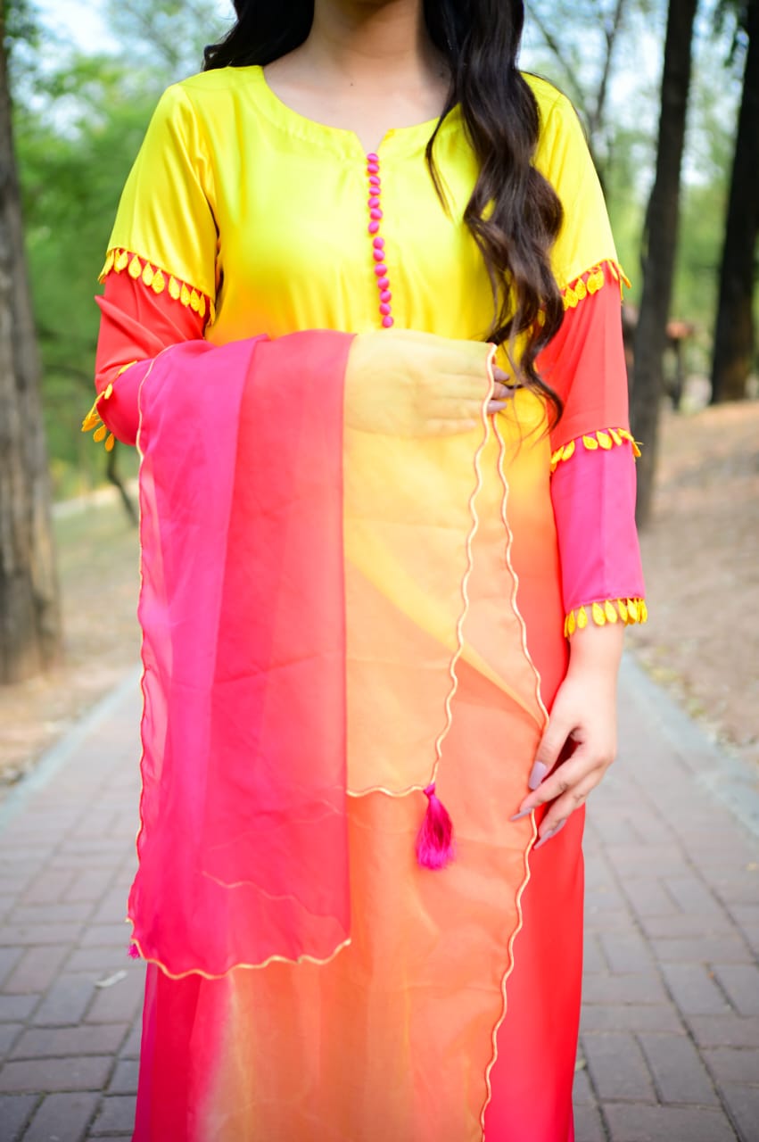 Yellow Ombre 3pc