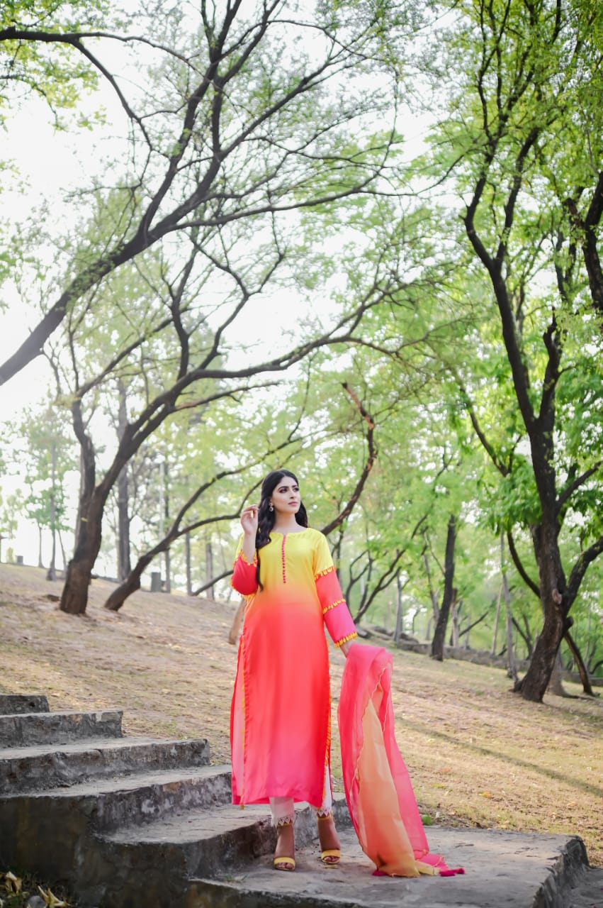 Yellow Ombre 3pc